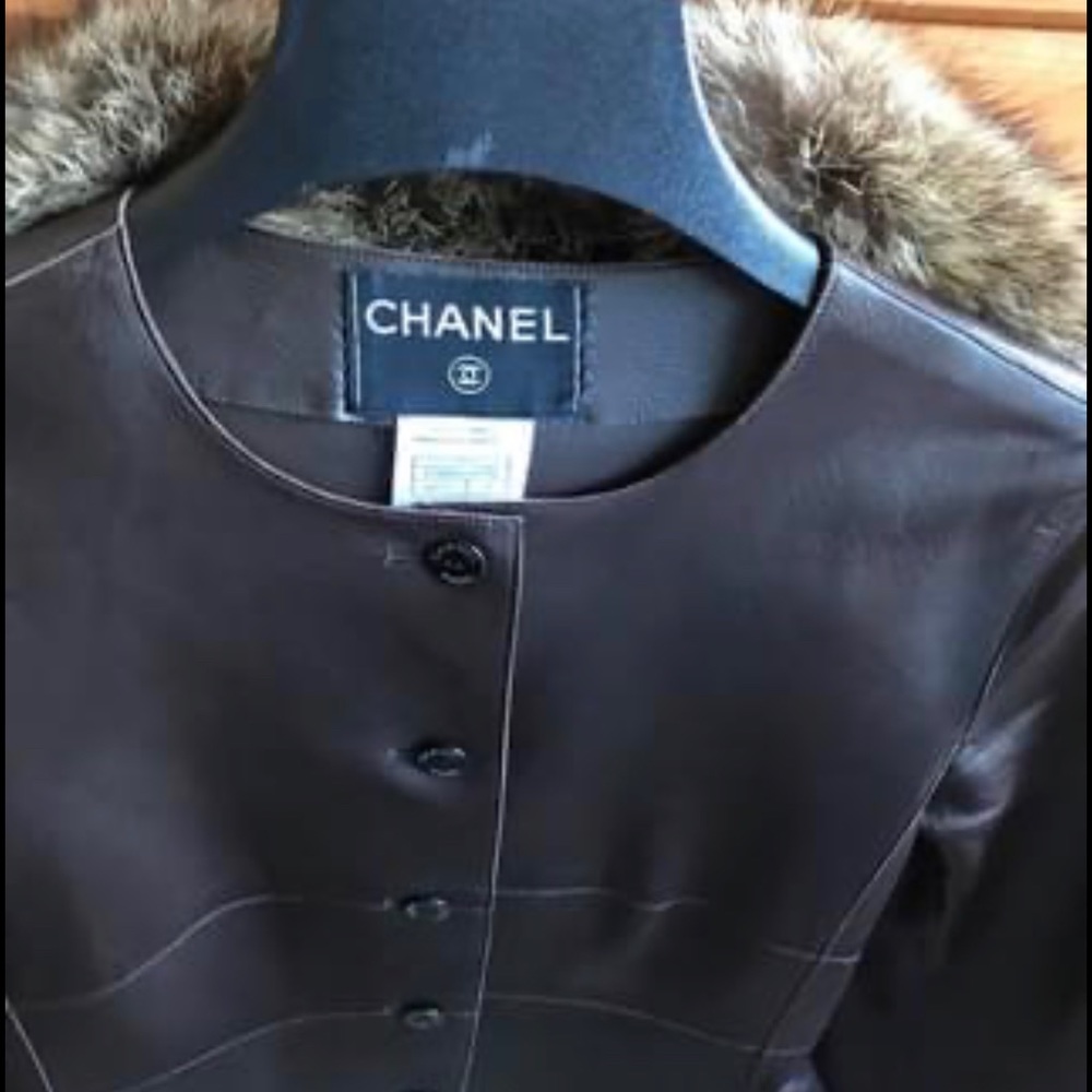 Channel Leather Jacket